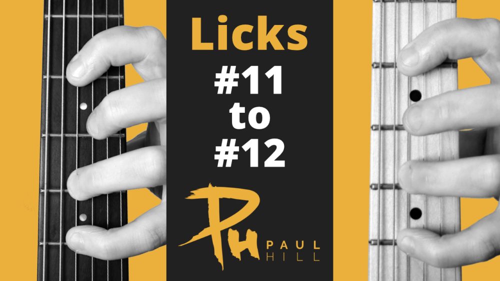 11 - 12 Harmonic Minor Scale Guitar Licks