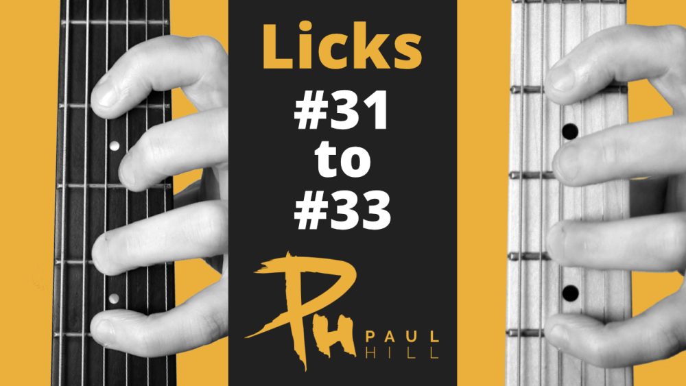 31 - 33 Minor Scale Licks And Chord Ideas