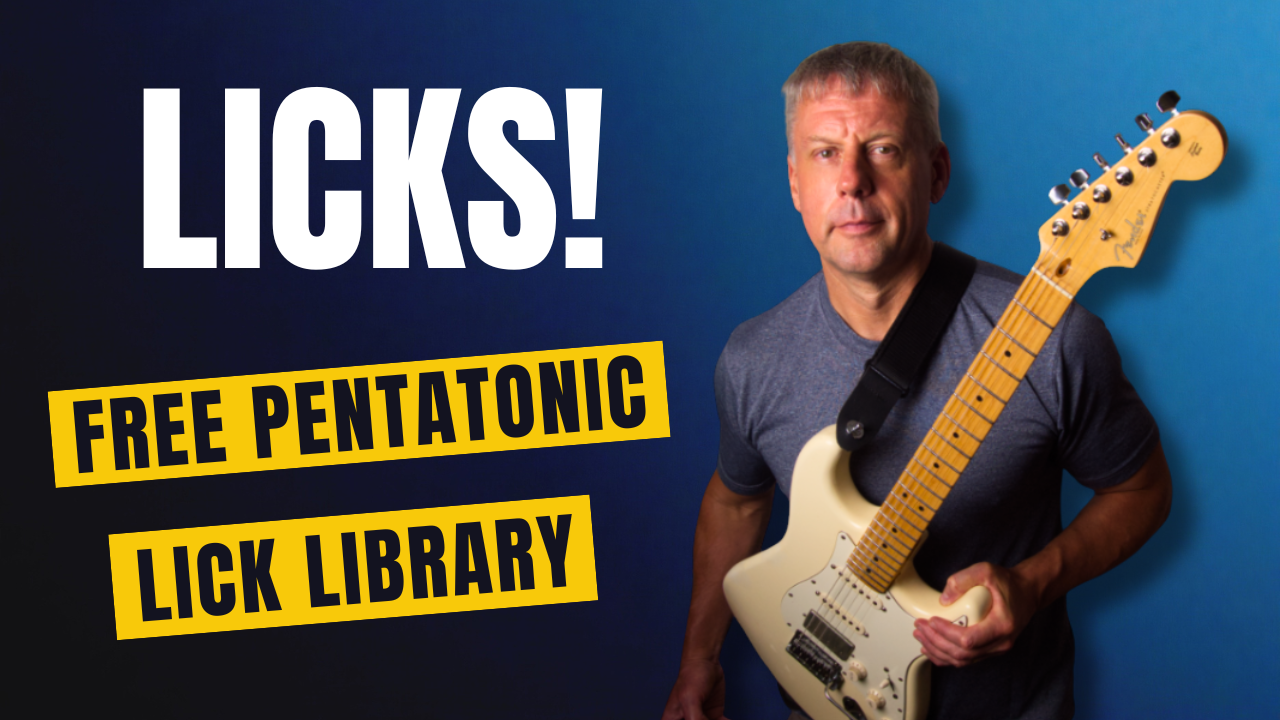 Free Pentatonic Guitar Lick Library