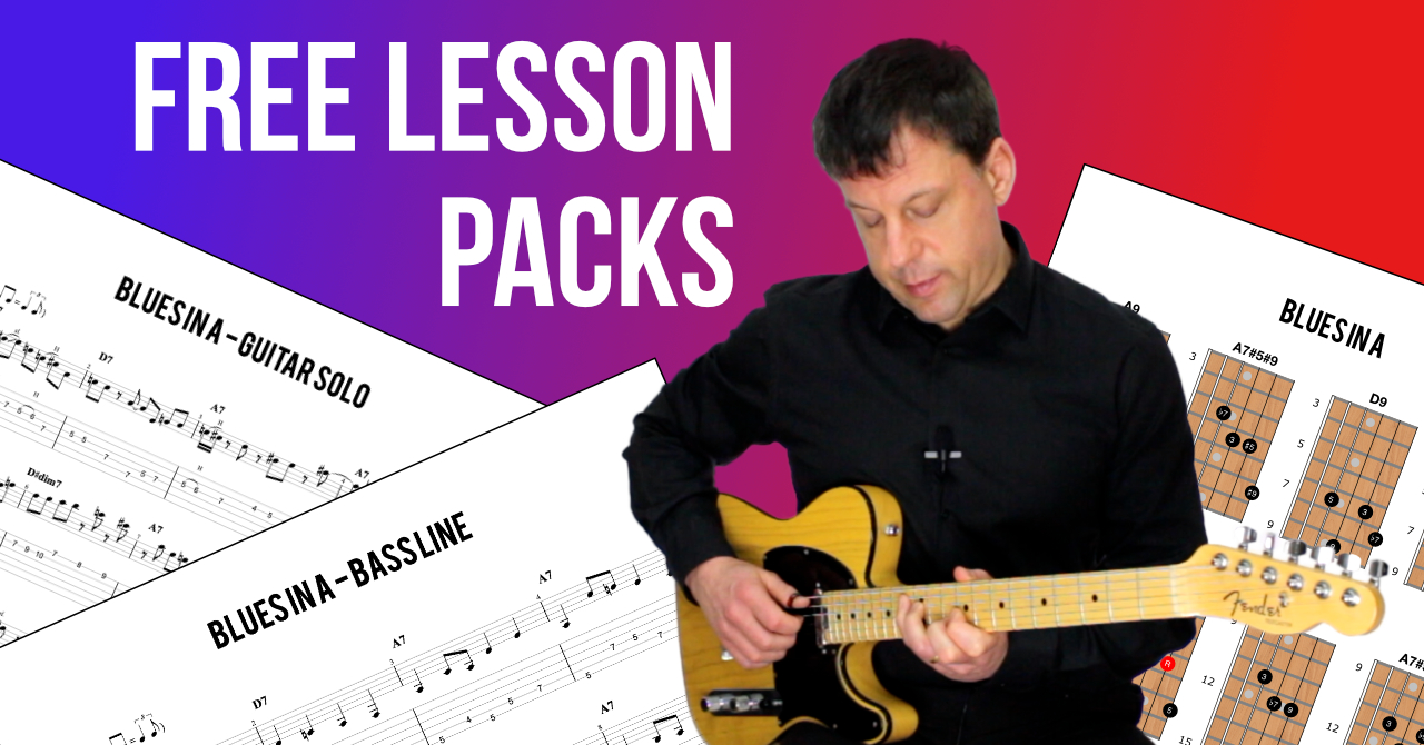 Chord Substitution guitar lesson packs